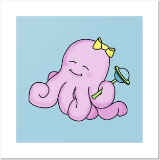 Baby Octopus Posters and Art